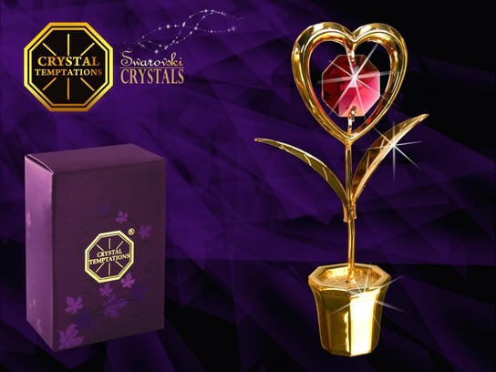 Serduszko kwiat- products with Swarovski Crystals Union Crystal