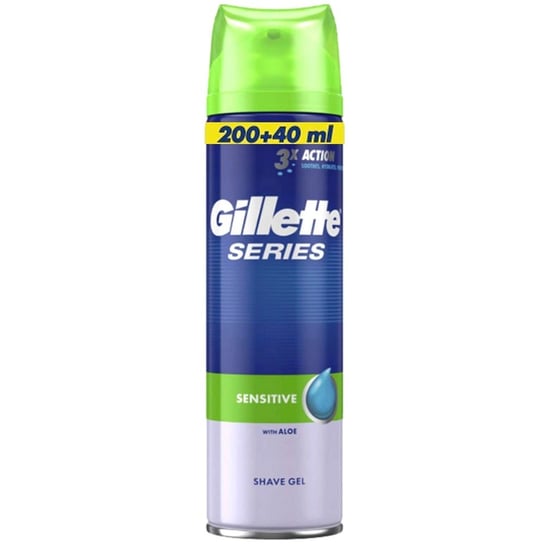 Series Sensitive, Żel do golenia dla skóry wrażliwej, 240 ml Gillette
