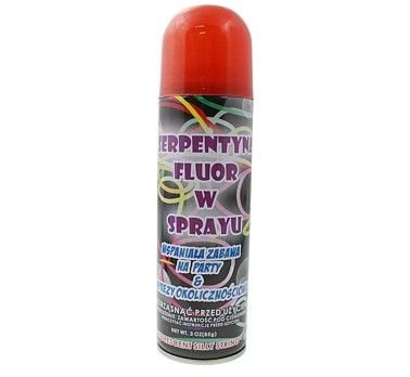 Serpentyna fluor w sprayu, czerwona, 250 ml GODAN