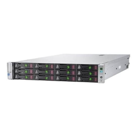 Serwer HPE ProLiant DL380 Gen9 do montażu w szafie 2U, 2-liniowa pamięć RAM 0 MB SATA z możliwością wymiany podczas pracy, 3,5 cala bez dysku twardego G200eH2 Monitor GigE… Inna marka