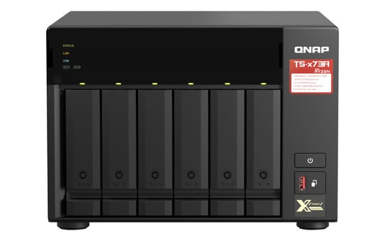 Serwer QNAP TS-673A-8G tower 6bay AMD Ryzen 8GB RAM, czarny QNAP