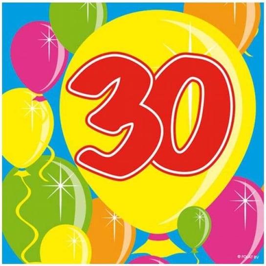 Serwetki, 30 Balloons, 25 cm, 20 sztuk Folat