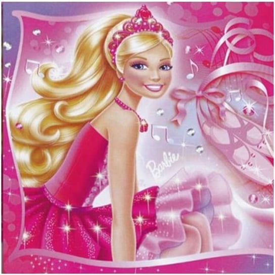 Serwetki, Barbie Baletnica, 33 cm, 20 sztuk Amscan