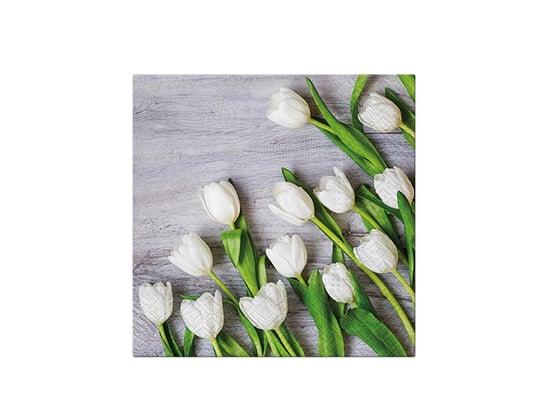 Serwetki Białe tulipany - 33 cm - 20 szt. PAW
