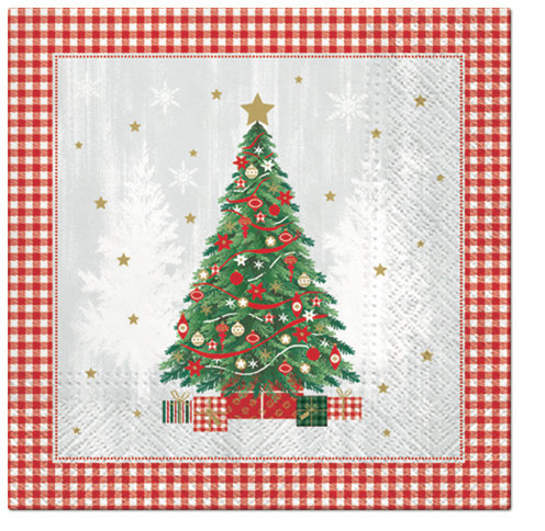 Serwetki bibułowe 33 x 33 cm, wzór świąteczny, Boże Narodzenie Paw Decor Collection