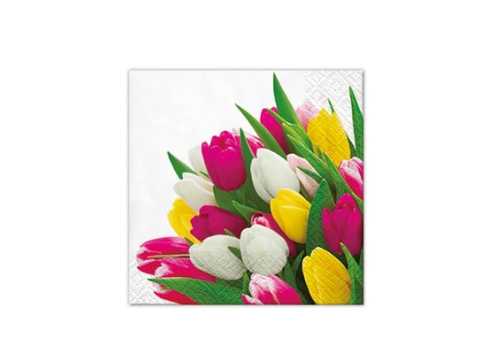 Serwetki Bukiet tulipanów - 25 cm - 20 szt. PAW