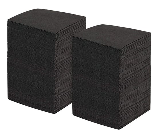 Serwetki papierowe AFH Czarne koktajlowe 200szt somgo