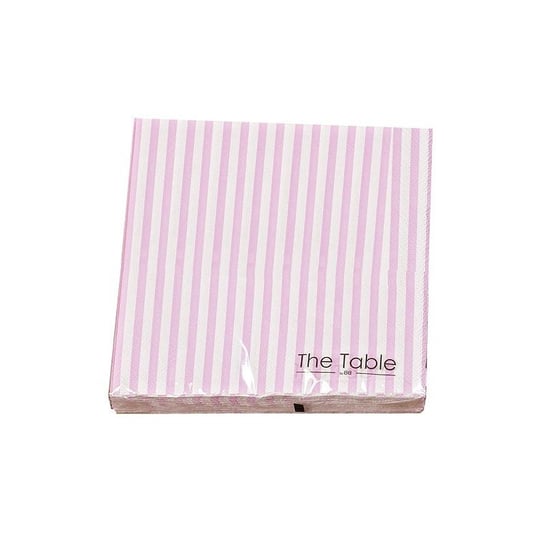 Serwetki papierowe BOLTZE Mixit, różowo-białe, 16,5x16,5 cm, 20 szt. Boltze