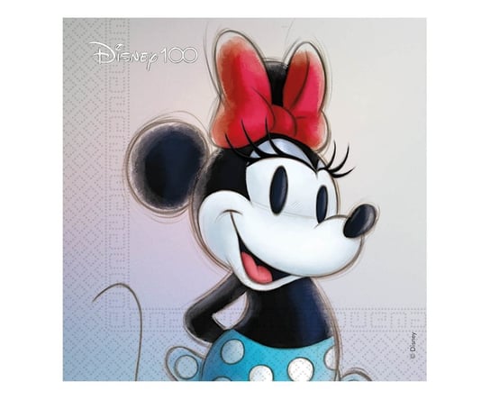 Serwetki papierowe Disney 100 - Minnie, 33x33 cm, 20 szt. Inna marka