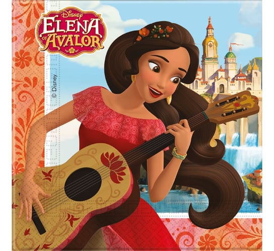 Serwetki papierowe, Elena of Avalor, 33x33 cm, 20 sztuk GODAN