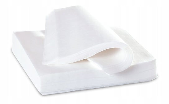 Serwetki papierowe gastronomiczne białe 500 sztuk 15x15 cm na sztućce ABC
