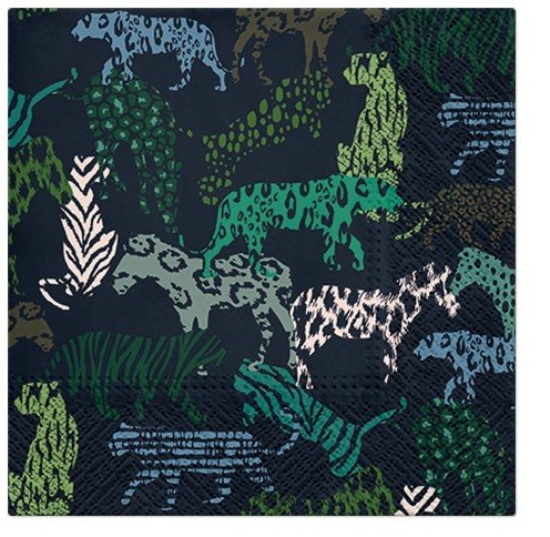 Serwetki papierowe jednorazowe zwierzęta dżungla PAW