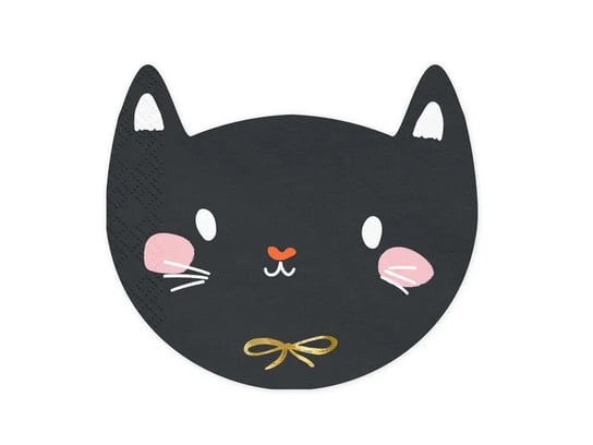Serwetki papierowe Kotek czarny na halloween ABC