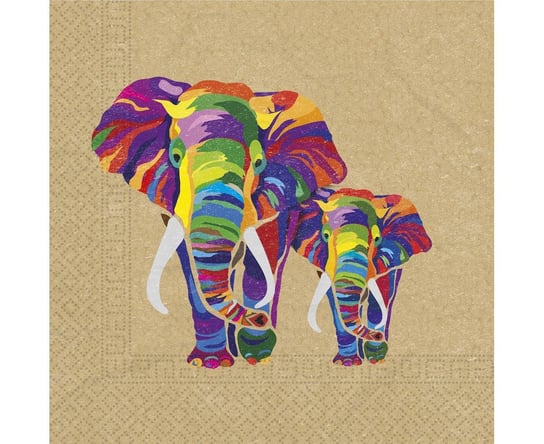 Serwetki papierowe Party Elephant, 33 x 33 cm, 20 szt. Procos