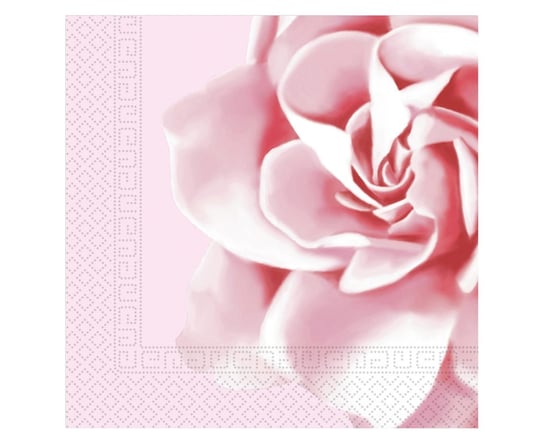 Serwetki papierowe Pink Rose Decorata Party, rozm. 33 x 33 cm, 20 szt. Procos