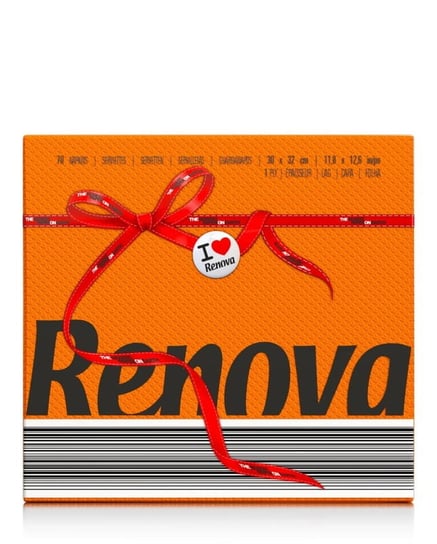 Serwetki papierowe Renova Red Label pomarańczowe 70 szt Renova