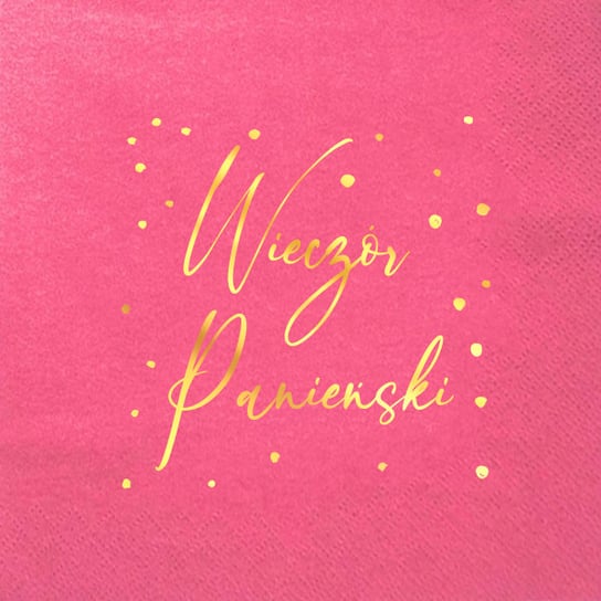 Serwetki papierowe różowe napis Wieczór Panieński Inna marka