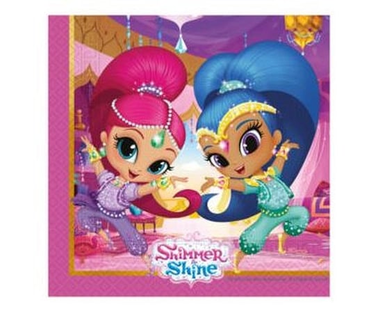 Serwetki papierowe, Shimmer and Shine, 33x33 cm, 20 sztuk GODAN