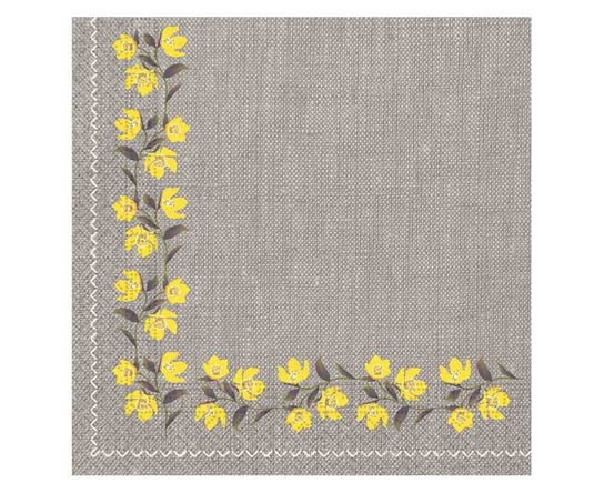 Serwetki papierowe Texture Yellow Flowers Decorata, rozm. 33 x 33 cm, 20 szt. Procos