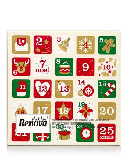 Serwetki Renova Kalendarz Adwentowy 20Szt Renova