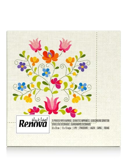 Serwetki Stołowe Renova Floral Embroidery 20 Szt Renova