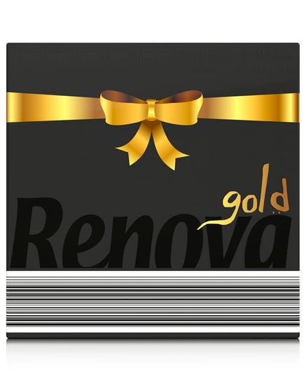 Serwetki stołowe Renova GOLD, czarne, 40szt Renova