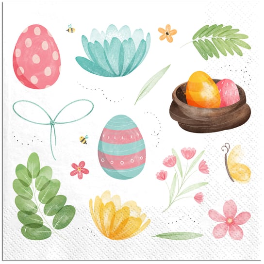 Serwetki Świąteczne dekoracyjne Wielkanocne Jajka jajeczka Inna marka