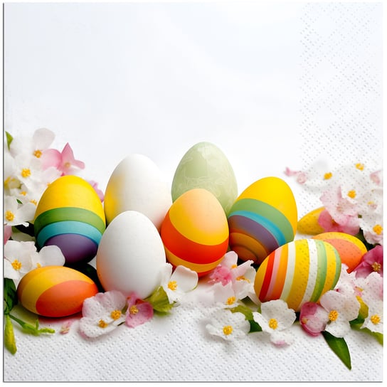 Serwetki Świąteczne dekoracyjne Wielkanocne Jajka jajeczka Kolorowe pisanki Inna marka