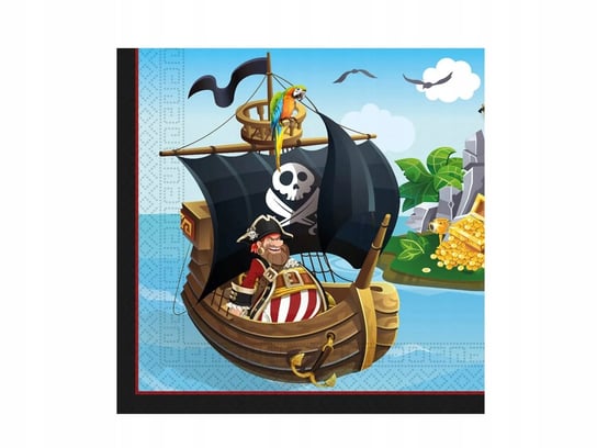 Serwetki Urodzinowe Piraci Pirat 33X33 20Szt Congee