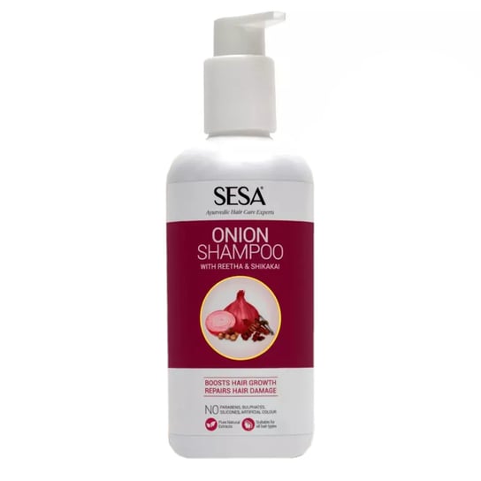 SESA, Cebulowy szampon do włosów Reetha & Shikakai, 300ml Sesa