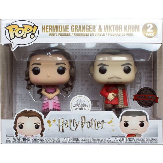 SET 2 FIGURAS POP HARRY POTTER HERMIONE AND KRUM YULE EXCLUSIVE Funko