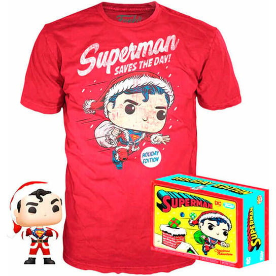 SET FIGURA POP & TEE DC COMICS SUPERMAN EXCLUSIVE FLOCKED Funko