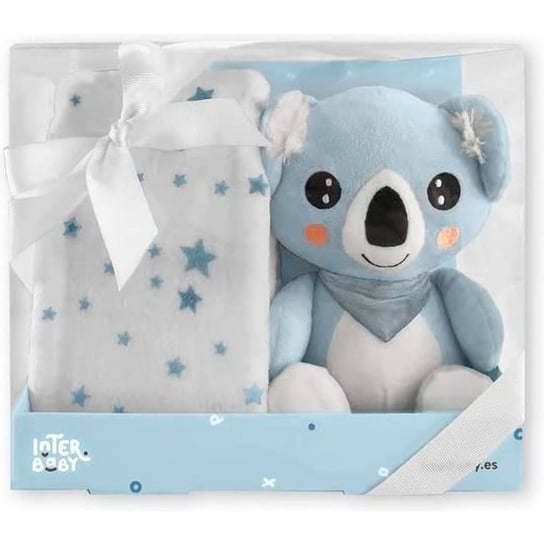 SET REGALO PELUCHE KOALA Y MANTA AZUL Interbaby