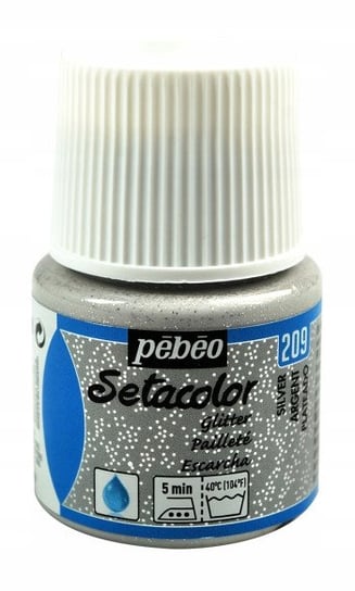 Setacolor Light Fabrics Glitter 45 Ml Silver PEBEO