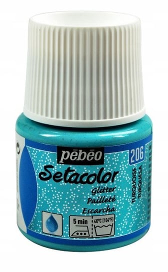 Setacolor Light Fabrics Glitter 45 Ml Turquoise PEBEO