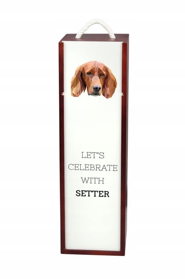 Seter Setter Pudełko na wino z geometrycznym psem Inna marka