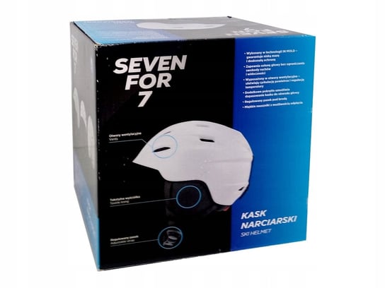 Seven for 7, Kask Narciarski, biały, Rozmiar S Seven for 7