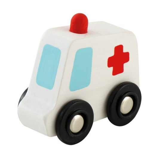 Sevi, Drewniany samochód, Ambulans, Sevi, biały, 7 cm SEVI