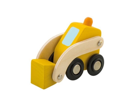 Sevi, Drewniany samochód, Buldożer, żółty, 7 cm SEVI