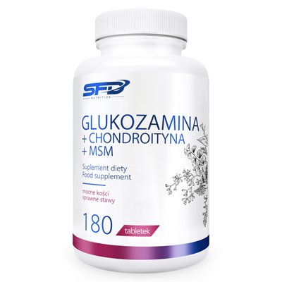 Sfd Glukozamina+Chondroityna+Msm 180 Tabletek SFD
