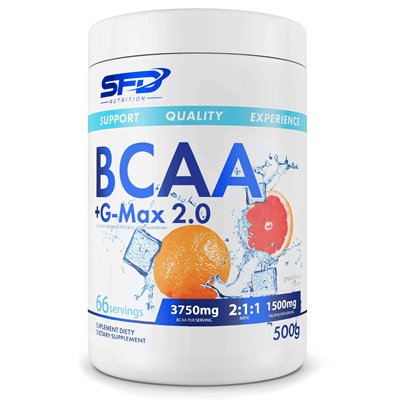 SFD NUTRITION BCAA+G-Max 2.0 500g POMARAŃCZA SFD