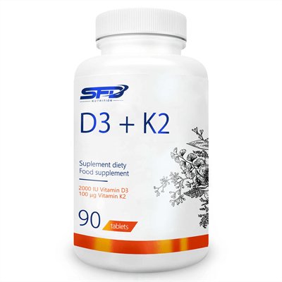 Sfd Nutrition D3 + K2 Suplement diety, 90 tabletek SFD