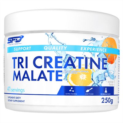 SFD NUTRITION Tri Creatine Malate 250g POMARAŃCZA SFD