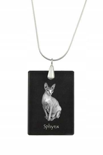 Sfinks Kryształowy naszyjnik z kotem grawer Inna marka