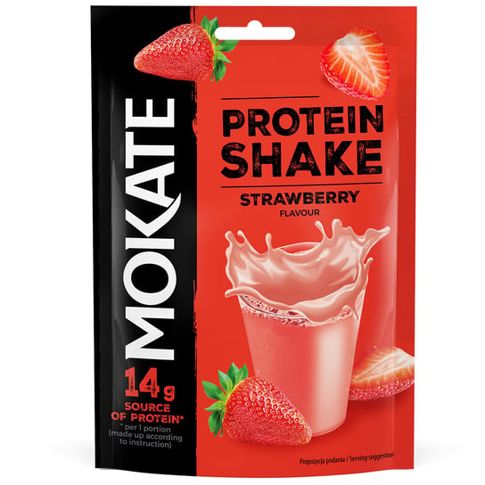 Shake Proteinowy Truskawka Duża zawartość Białka Mokate Protein 54g Inna marka