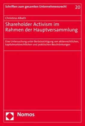 Shareholder Activism im Rahmen der Hauptversammlung Zakład Wydawniczy Nomos