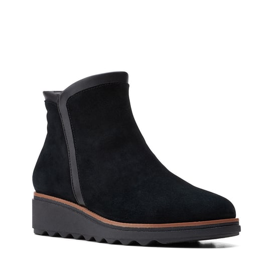 Sharon Heights [black suede] - rozmiar 39.5 Clarks