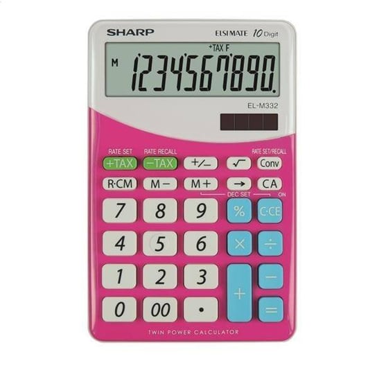 Sharp Calculator Desktop Blister Elm332Bpk Sharp