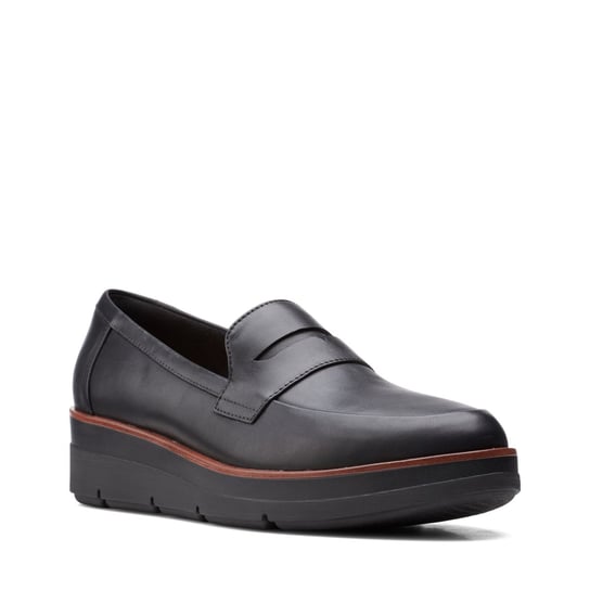 Shaylin Step [black leather] - rozmiar 37.5 Clarks
