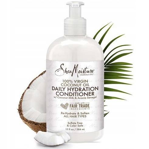 Shea Moisture 100% Virgin Coconut Oil Daily Hydration Conditioner, Odżywka do włosów, 384ml Inna marka